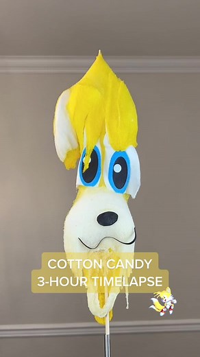 Sonic Cotton Candy Transformation Timelapse