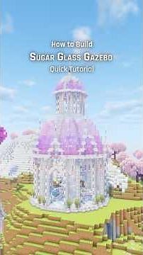 How to Build a Cute Pastel Gazebo in Minecraft