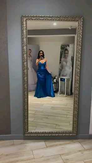 A closer look at our beautiful royal blue dress  | The Moderne Bridal | Facebook