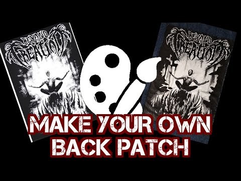 Make your own metal band back patch