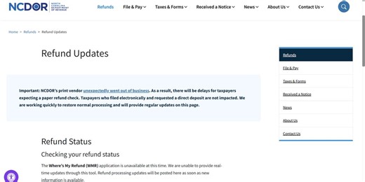 Still waiting on your North Carolina tax refund check? Here’s why
