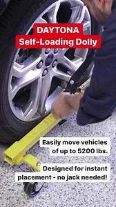 860K views · 13K reactions | The Daytona Self-Loading Dolly easily moves vehicles up to 5200 lbs. and is designed for instant placement with no jack needed! | Harbor Freight | Facebook