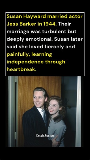 Celeb Fusion on Instagram: "Susan Hayward & Jess Barker Fierce Love and Hard Lessons"