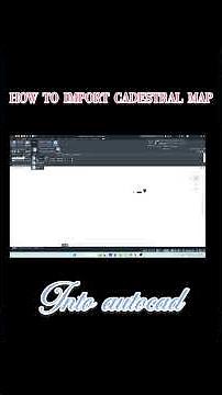 Autocad: import cadestral map into autocad with exact scale #autocadtutorial #youtubeshorts