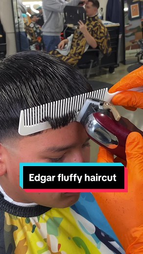 Textured Edgar Haircut with Blowout Taper | Temecula Barber