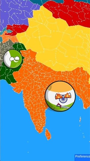 अखंड भारत india creation by ware #countryballs #facts #countryballshorts #comedy #countryballs