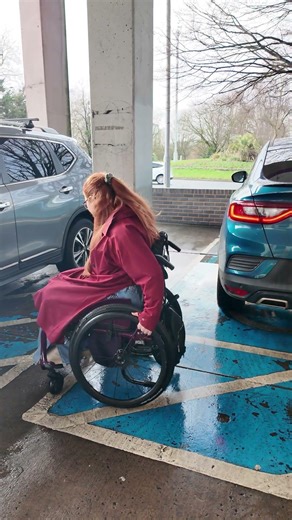 Looks accessible but is it?! Could you get in the car? #DisabilityAwareness