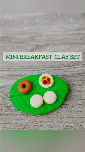 Mini Breakfast Clay Set 🥞🍳 | Easy Miniature Food Making with Clay | DIY Mini Food #shorts