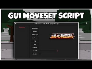 *BEST* MOVESET GUI SCRIPT | TSB SCRIPT | THE STRONGEST BATTLEGROUNDS SCRIPT | OP