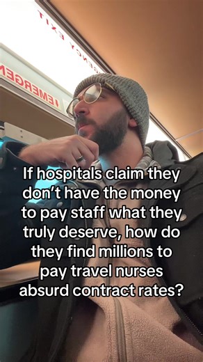 If hospitals claim they don’t have the money to pay staff what they truly deserve, how do they find millions to pay travel nurses absurd contract rates? #nurse #nursetok #fypシ #nursing #nurselife