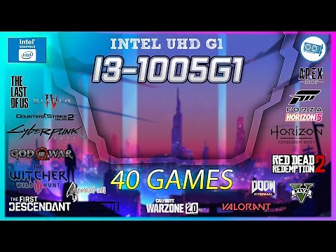 INTEL i3-1005G1 | UHD Graphics G1 Gaming test in 40 GAMES | 2025