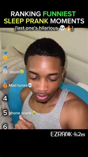 Ranking Funniest SLEEP PRANK Moments #shorts