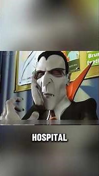 This vampire's teeth have been damaged by bloodsucking. #shorts #viralshorts #animation