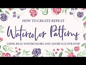How to Create Repeat Watercolor Patterns Using Adobe Illustrator : Skillshare Trailer