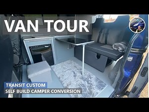 FULL VAN TOUR - A £3,000 Self Build Transit Custom Camper Conversion