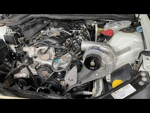Pontiac G8 procharger install and drive pulley
