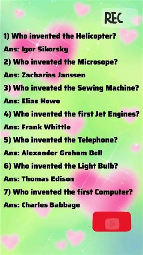 Famous Inventors and Their Inventions 👍