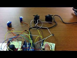 Arduino 4 servos 2 joysticks