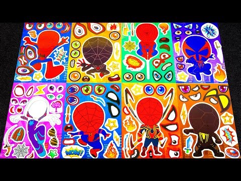 SPIDER MAN STICKER BOOK MAKEOVER 🕷️🕸️ | FUN ACTIVITIES WITH PETER PARKER, MARY JANE & VENOM!