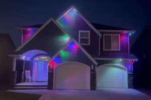 Offering Permanent Christmas Lights in High River, Vulcan, Claresholm, Brooks and Area! Professional hidden cord install, app control, endless colours and settings backed by full warranty! | Permanent Holiday Lights by Lighthouse Originals