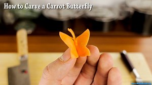 How to make a Butterfly Carrot garnish! #Foodbeast: Make Sushi http://www.makesushi.com/garnish/ | Foodbeast