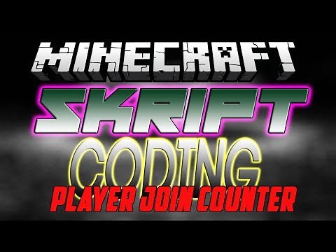Minecraft Skript Coding - Player Join Counter