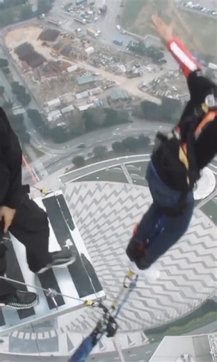 Tallest Bungy Jump at Macau Tower | 233 Meters Fall