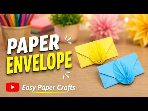 How to Make a Paper Envelope Step by Step ✉️ Easy Origami Envelope Tutorial Without Glue