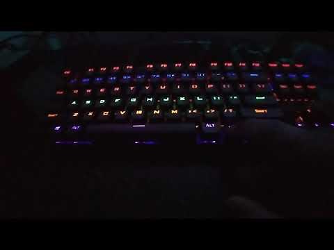 Redragon K552-R Kumara Rainbow Mechanical Keyboard (Showing all lighting modes)