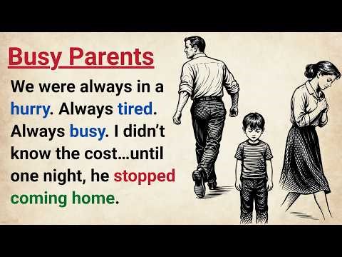 Learn English With Story 🔥 Busy Parents | Level 3 English Listening & Speaking Practice