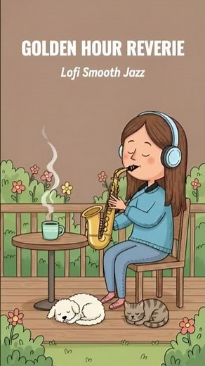Golden Hour Reverie 🌅 Smooth Alto Sax Lofi Jazz | Relaxing Study & Chill Music