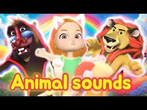🐶🦁 Animal Sounds & Action Song 🐵🎵 Roar, Bark, Jump & Clap! Fun Kids Dance Song