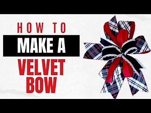 How To Make A Velvet Bow | Handmade Bow With Velvet Ribbons
