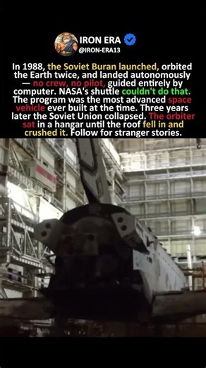 The Soviet Space Shuttle Flew Once. With No One On Board. Landed Perfectly.