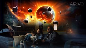 AIRIVO Visual Star Projector, 3D Dynamic Projector with 60 3D Scenes, Galaxy Projector with Bluetooth Speaker, Night Light Projector for Room Decor, Ideal Gift for Kids, Adults, Valentine's Day