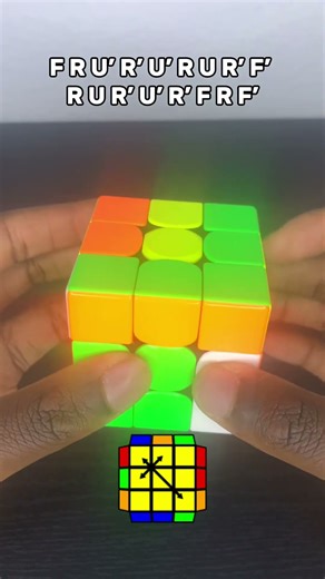 Y perm algorithm #cubing