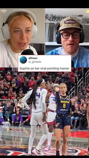 Sophie Cunningham breaks down her viral pointing meme 🙆‍♂️😭.