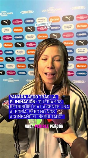 🎙️🇨🇱 Yanara Aedo habló tras la caída ante Ecuador. Un mensaje directo a los 22 mil hinchas que ll