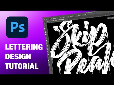 Adobe Photoshop Tutorial - 4 Easy Steps to Create Lettering Design