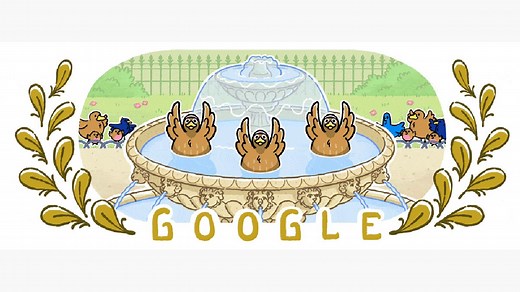 Google Doodle Celebrates Second Day of Artistic Swimming at Paris Games