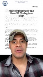 Military News Today (21APRIL2025): The Army is introducing the new Army Fitness Test (AFT) to replace the ACFT starting June 1, 2025. Here’s what’s changing, what events are included, and how it affects soldiers moving forward. #militarynews #military #army #veteran | Larry FloresBerrier