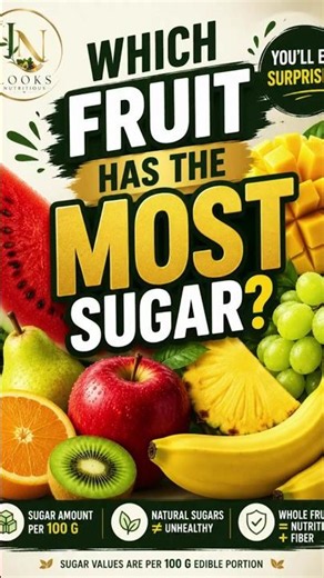 Which Fruit Has the MOST Sugar? 🍇🥭