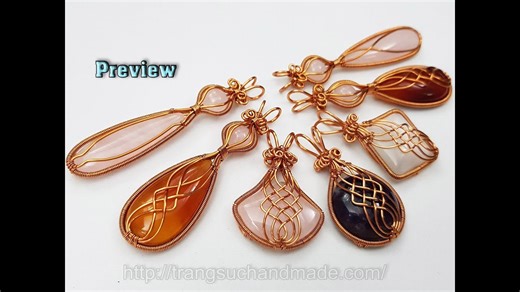 Preview Criss-cross wire with a few popular stone no holes 458