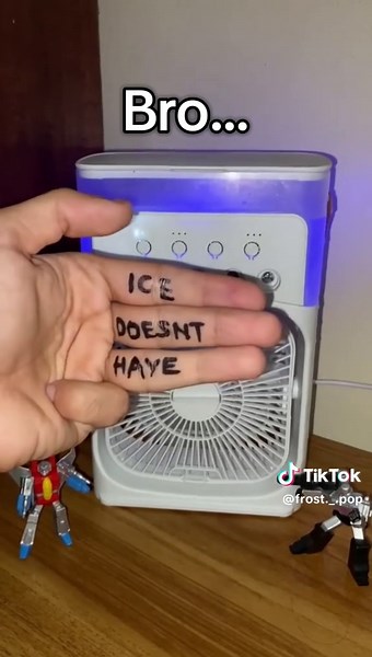 Ice has no social media🫵🏻😭#summer #aircooler #usatiktok🇺🇸 #us #fyp #viral #ac