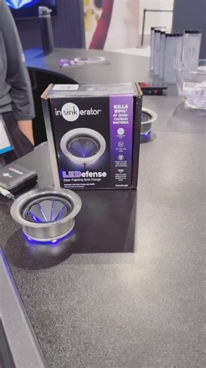LED lights on a disposal drain collar? Thoughts? #ibs2026 #kbis2026 #plumbing | mechanical-hub.com