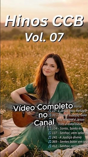 Hinos CCB - Voz Feminina Vol. 07 (Louvor e Adoração em Momentos com Deus) #hinosccb#hinosccbcantados
