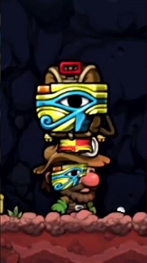 Spelunky 2 VISIBLE PICKUPS ON CHARACTER