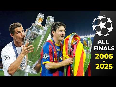 All Champions League Finals & Goals (From 2005 to 2025)