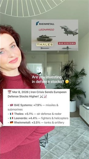 Iran Crisis Sends European Defense Stocks Higher ⚔️📈