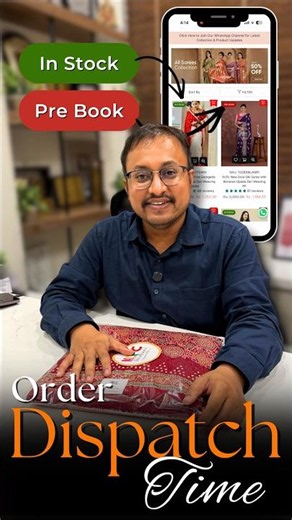 🚚✨ In Stock | Pre-Book | Order Dispatch Time ✨📦आपके पसंदीदा डिज़ाइन की उपलब्धता जानना अब और भी आसान!